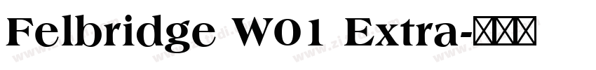 Felbridge W01 Extra字体转换